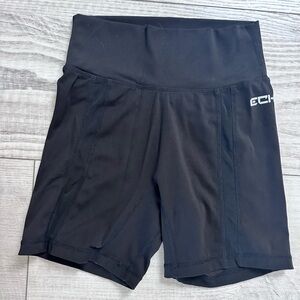 ECHT Black Athletic Shorts High Waist Performance